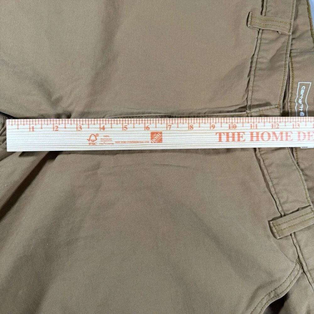 Men's 40 Carhartt Shorts Tan  Rugged Flex Relaxed Fit Canvas Work Model#Bs2514-M